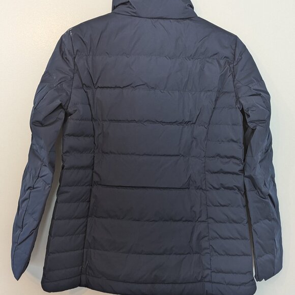 Lands End Navy Puffer Jacket - Picture 2 of 4